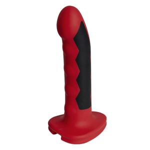 ElectraStim Silicone Fusion Komodo Electro Dildo Klassieke dildo Anale seks, Vaginale seks Zwart, Rood 162 mm 3,6 cm