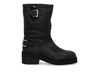 Nubikk Eva Leva fur black Zwart maat 41