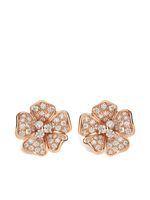 LEO PIZZO boucles d'oreilles Flora en or rose 18ct ornées de diamants - thumbnail