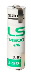 Saft LS14500 met soldeerlippen U-tags