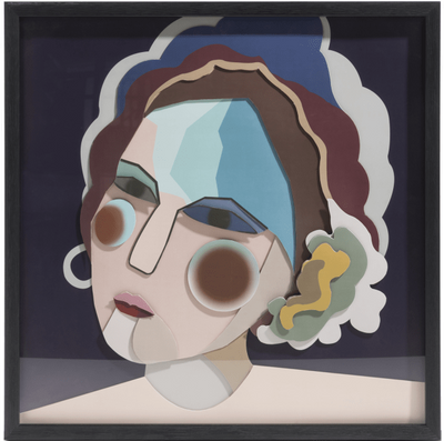 Schilderij Madame 60x60