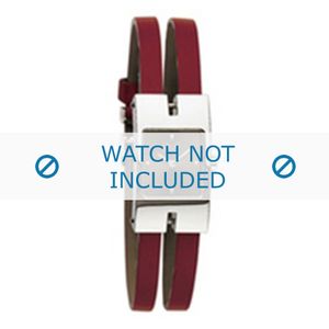 Dolce & Gabbana horlogeband 3719250575 Leder Rood 6mm