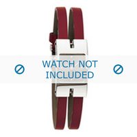 Dolce & Gabbana horlogeband 3719250575 Leder Rood 6mm - thumbnail