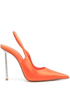 Le Silla escarpins Bella 125 mm à bride arrière - Orange