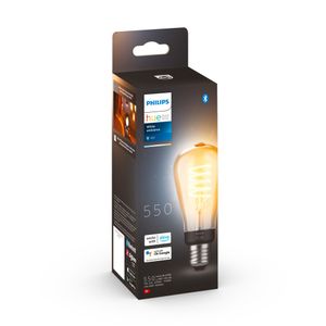 Philips Lighting Hue LED-lamp 871951430146700 Energielabel: G (A - G) Hue White Ambiance E27 Einzelpack Edison ST64 Filament 300lm E27 7 W Warmwit tot koudwit