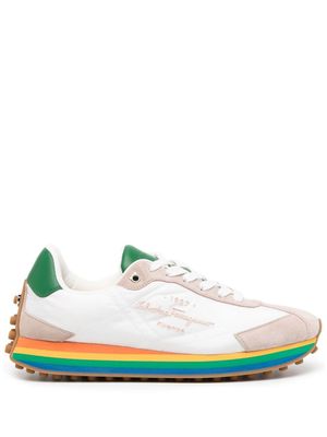 Ferragamo baskets Iggy à semelle arc-en-ciel - Multicolore