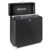 Fenton RC30 platenkoffer voor ruim 30 platen - Zwart - thumbnail