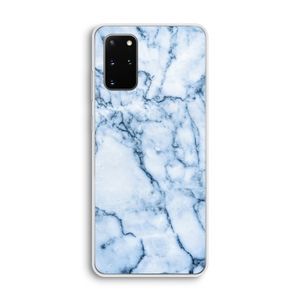Blauw marmer: Samsung Galaxy S20 Plus Transparant Hoesje
