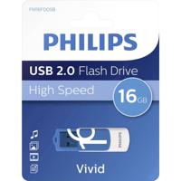 Philips VIVID USB-stick 16 GB Blauw FM16FD05B/00 USB 2.0 - thumbnail