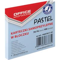 OFFICE products memoblok Pastel, ft 76 x 76 mm, 100 vel, pastelblauw