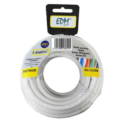 Kabel Coaxiale Antenne TV EDM 28141 Wit 5 m 3 x 1,5 mm