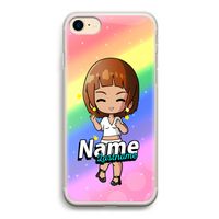 Chibi Maker vrouw: iPhone 7 Transparant Hoesje