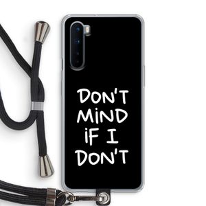 Don't Mind: OnePlus Nord Transparant Hoesje met koord