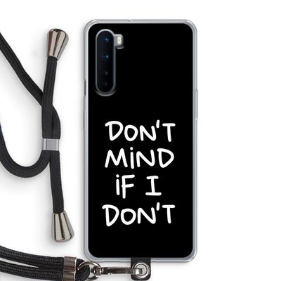 Don't Mind: OnePlus Nord Transparant Hoesje met koord