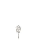 STATEMENT PARIS boucle d'oreille Stairway Arrow pavée de diamants - Argent - thumbnail