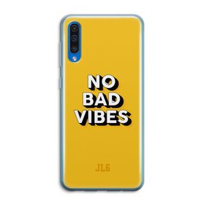 No Bad Vibes: Samsung Galaxy A50 Transparant Hoesje