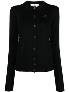 Vivienne Westwood cardigan Bea à broderies Orb - Noir