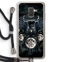 Sinister Wings: Samsung Galaxy A8 (2018) Transparant Hoesje met koord