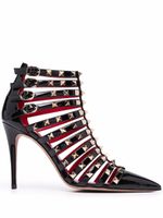 Valentino Garavani sandales Rockstud Caged - Noir