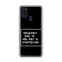 Schotelvod: Samsung Galaxy A21s Transparant Hoesje