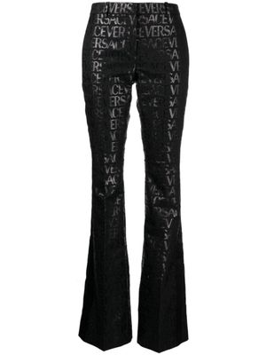 Versace pantalon évasé Versace Allover - Noir