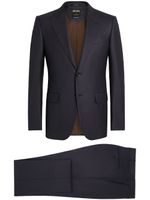 Zegna Centoventimila single-breasted wool suit - Bleu - thumbnail