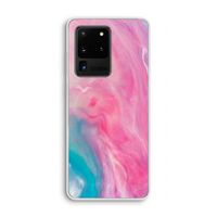 Roze explosie: Samsung Galaxy S20 Ultra Transparant Hoesje
