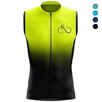 Voor heren Wielrenvest Wielrenshirt Mouwloos Fietsen Ves / Mouwloos Shirt Kleding Bovenlichaam met 3 achterzakken Bergracen Wegwielrennen Ademend Sneldrogend Vochtregelerend Reflecterende strips Lightinthebox