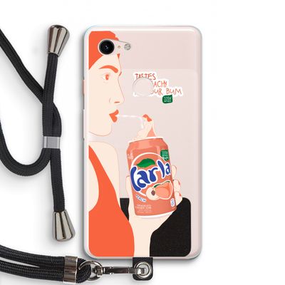 Peach please!: Pixel 3 XL Transparant Hoesje met koord