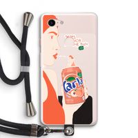 Peach please!: Pixel 3 XL Transparant Hoesje met koord