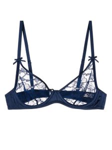 Fleur Du Mal soutien-gorge Magnolia en dentelle - Bleu