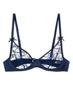 Fleur Du Mal soutien-gorge Magnolia en dentelle - Bleu - thumbnail