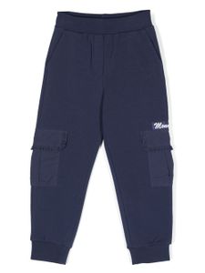 Monnalisa pantalon de jogging à patch logo - Bleu