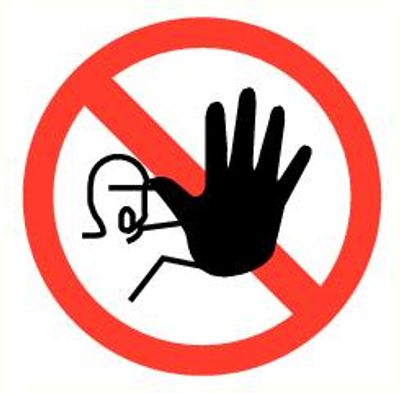 Toegang verbod 200mmvin. 316