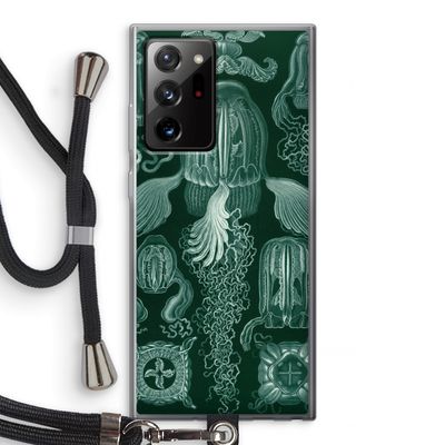 Haeckel Cubomedusae: Samsung Galaxy Note 20 Ultra / Note 20 Ultra 5G Transparant Hoesje met koord