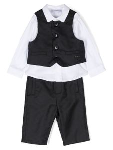 Emporio Armani Kids three-piece suit set - Bleu