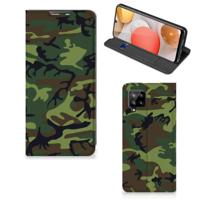 Samsung Galaxy A42 | Hoesje met Magneet | Army Dark