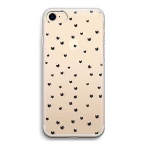 Kleine kattenkopjes: iPhone 7 Transparant Hoesje