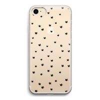 Kleine kattenkopjes: iPhone 7 Transparant Hoesje