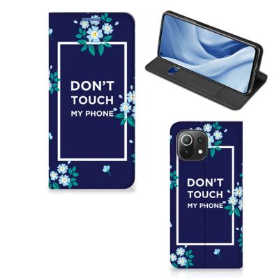 Xiaomi 11 Lite NE 5G | Mi 11 Lite Design Case Flowers Blue DTMP