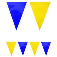 Vlaggenlijn blauw/geel 10 meter - thumbnail