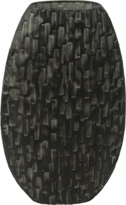 Vaas tula metaal 30x9.5x48.5cm zwrt