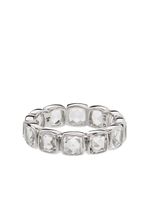 Tom Wood bague Cushion Band Rock ornée de cristaux - Argent - thumbnail