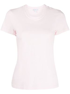 James Perse t-shirt Sheer Slub à col rond - Rose