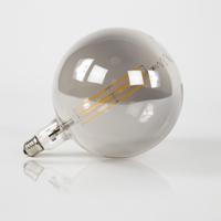 Kooldraadlamp 'Bol XXL' Ø20cm, LED E27 / 8W, Smoke grey, dimbaar