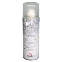 Glitter spray met zilveren fijne glitters   -