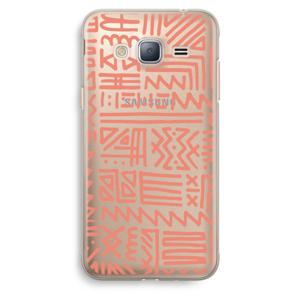 Marrakech Pink: Samsung Galaxy J3 (2016) Transparant Hoesje