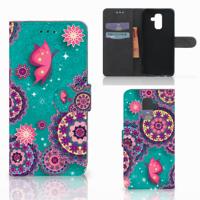Samsung Galaxy A6 Plus 2018 Hoesje Cirkels en Vlinders