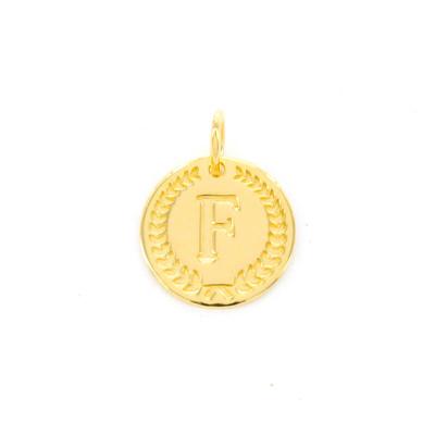 Imotionals Ronde Kettinghanger Letter F Goud