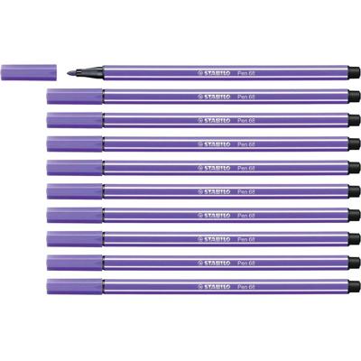 Markeerstiften Stabilo Pen 68 Paars (10 Onderdelen)